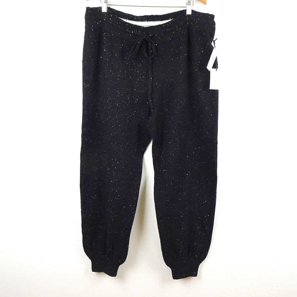 1.STATE Jogger Pants Women's Plus Size 2X Black Elastic Waist